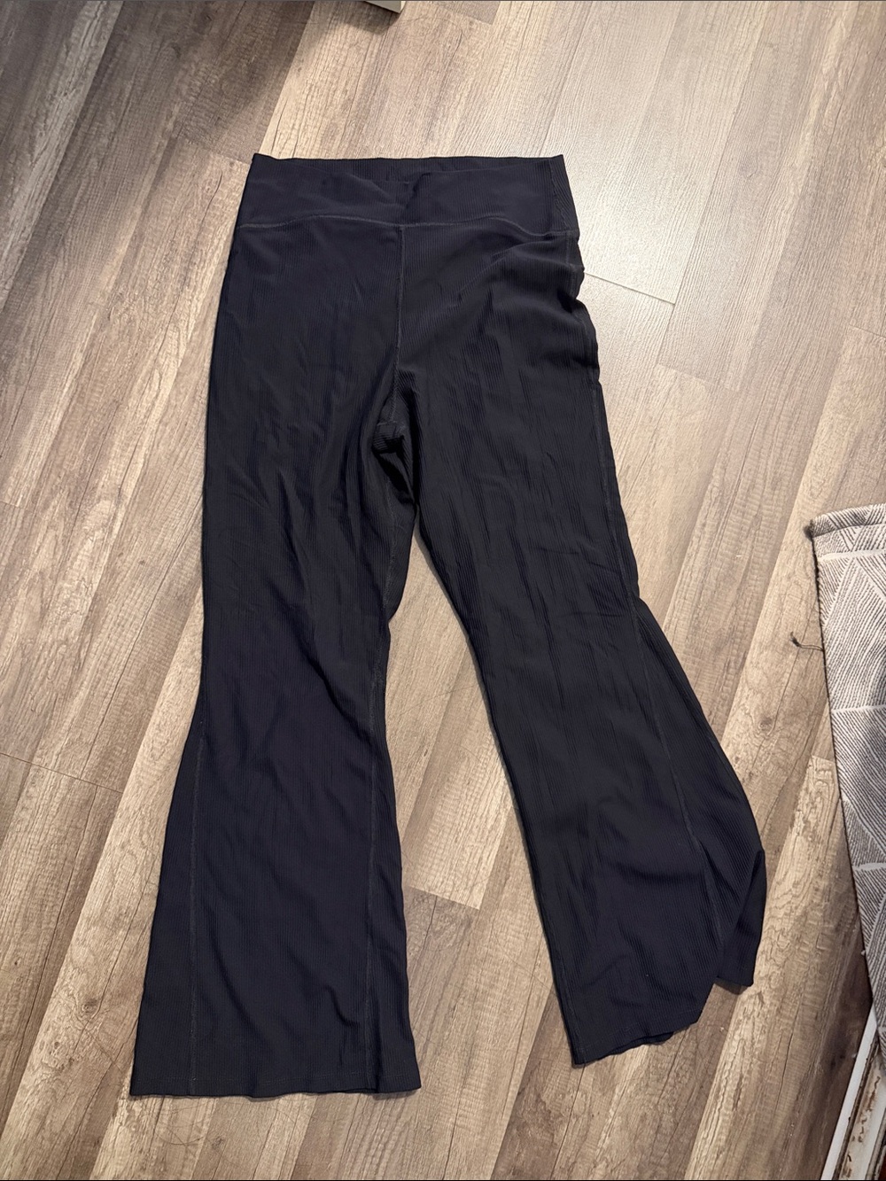 Kids Black Pull-On Flare Pants
